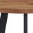 End Table - Industrial Side Table with MDF Top and Metal Frame - Round Table for Living Room, Bedroom, Hallway, or Dorm Room