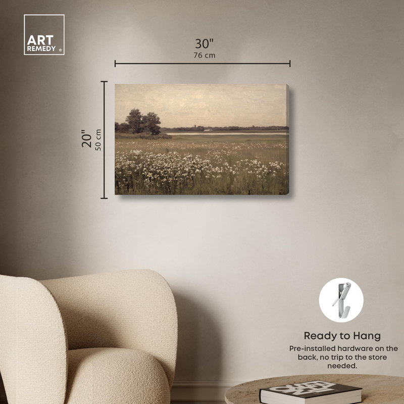 Toile «Hazy Day» par Art Remedy, H 20 po x l 30 po, Toile tendue