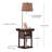 Modern Drum End Table With USB Charging And Ceramic Shade-186519622-150851017