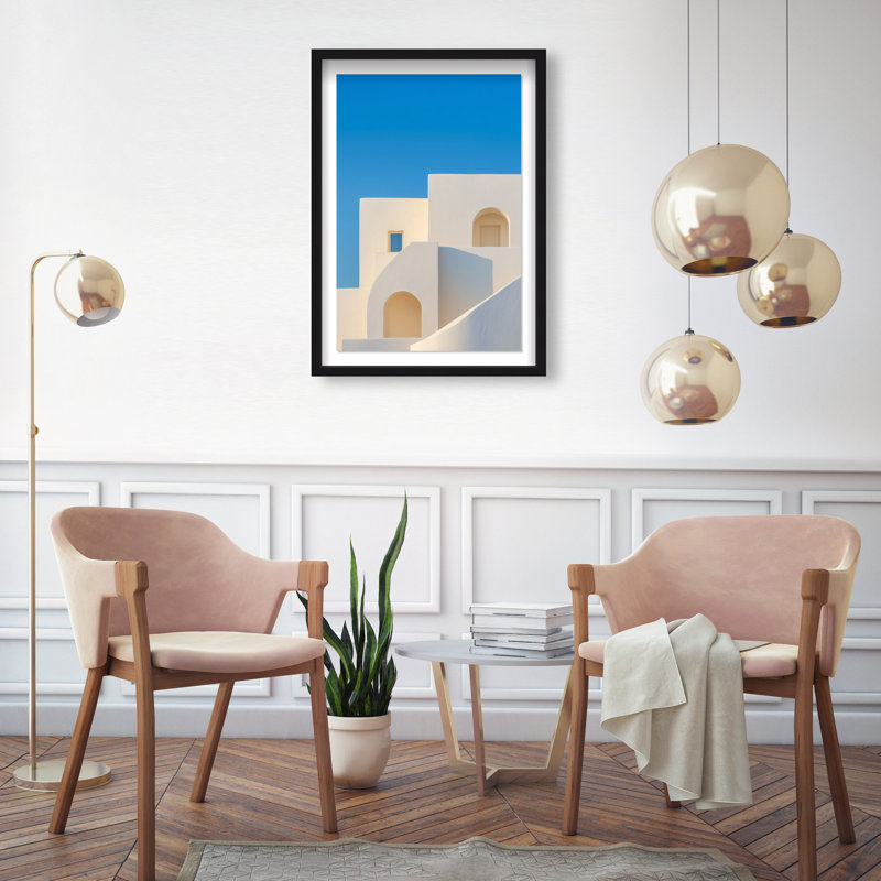 Island Minimalism Print by Oliver Gal, 16.5"H x 11.5"W, Black Shadowbox