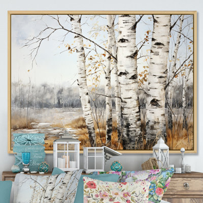 " Silver Minimalism Tree Birchs Breath "