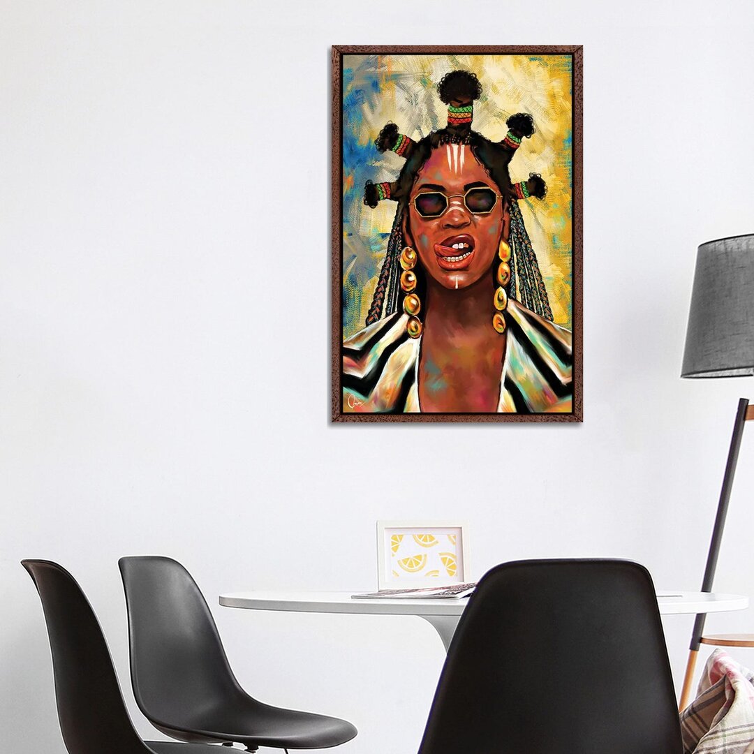 Leinwandbild - Grafikdruck „Black Is King Beyoncé” von Crixtover Edwin