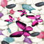 Efren Flatweave Purple/White/Blue Rug-514798095