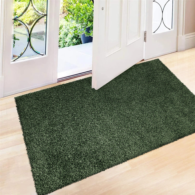 Spandrel Solid Colour Shag Indoor / Outdoor Area Rug, Rectangle 160 x 230cm