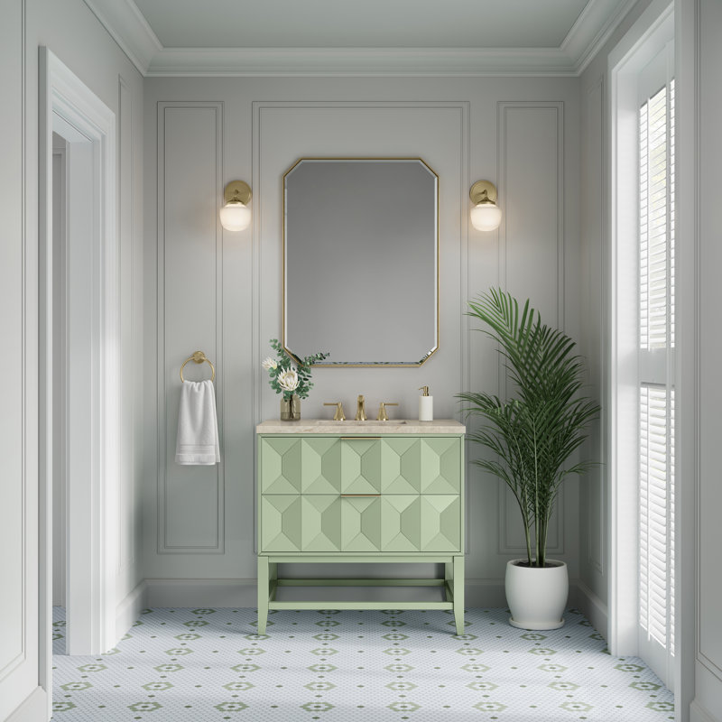 Emmeline 36'' W Single Vanity, 8" Widespread, Pistachio, Tajnar Eclos