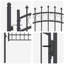 104 cm W Steel Gate Fencing-121122350