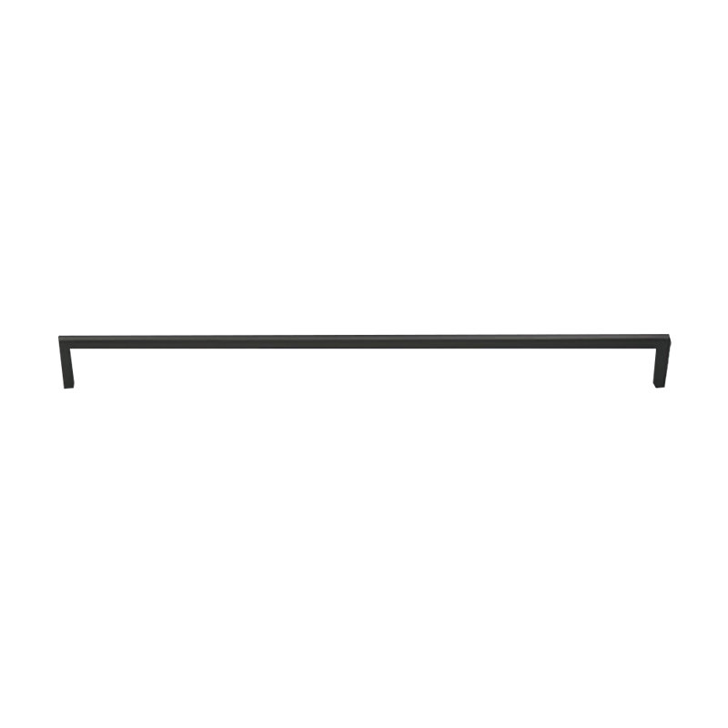 18.3" Wall Mounted Towel Bar, 0.63" H x 24.25" W x 2.95" D, Satin Black