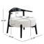 Chaise d'appoint rembourrée, chaises de salon modernes, fauteuil de lecture pour chambre à coucher avec véranda, supporte 300 lb