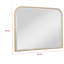 Miroir de commode Lno, cadre en bois de chêne beige, rectangulaire 36 pouces