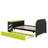 Full Size Wood Daybed With Trundle,Desk And USB-756361871