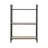 Urban Industrial 3 Tier Bookshelf With Metal Steel Tube, Antique Oak Finish And Open Storage For Modern Decor-6323188-6323194