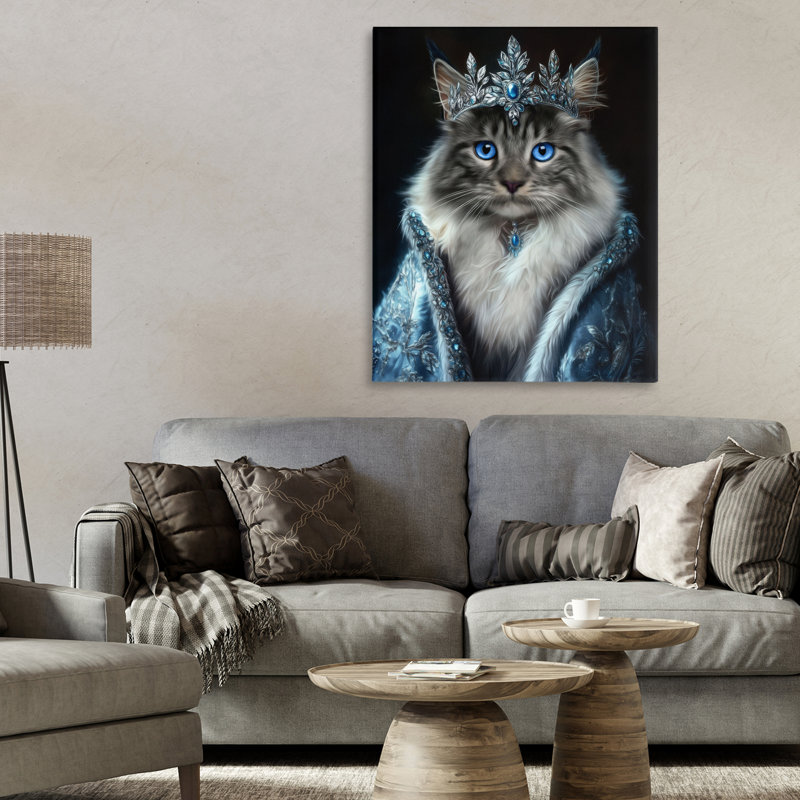 Toile pour chat, «Arctic Empress», par Kelley Parker, H 30 po x l 24 po