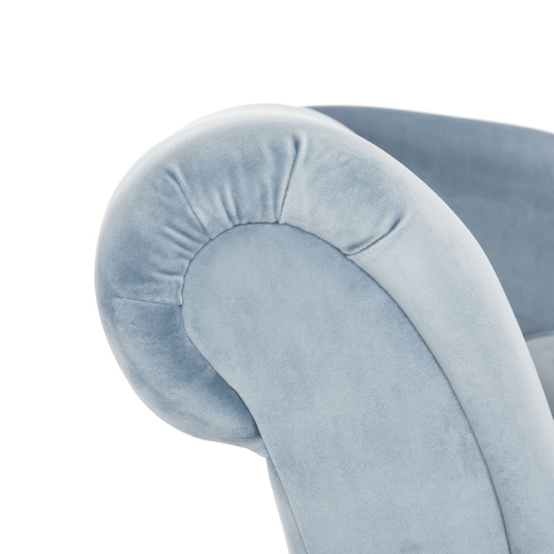 Méridienne Schumacher, Velours bleu ardoise