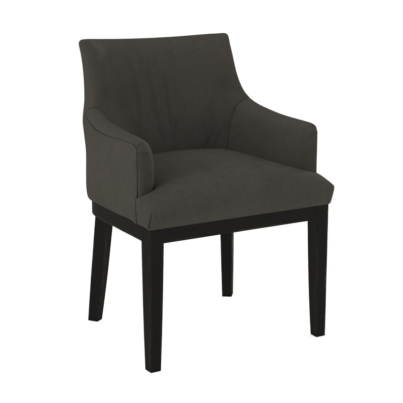 19'' H Upholstered Armchair, Espresso, Evolution Smokey