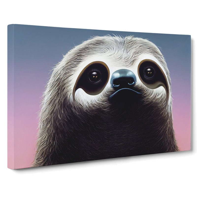 An Adorable Sloth - Wrapped Canvas, 35cm H x 50cm W x 3cm D