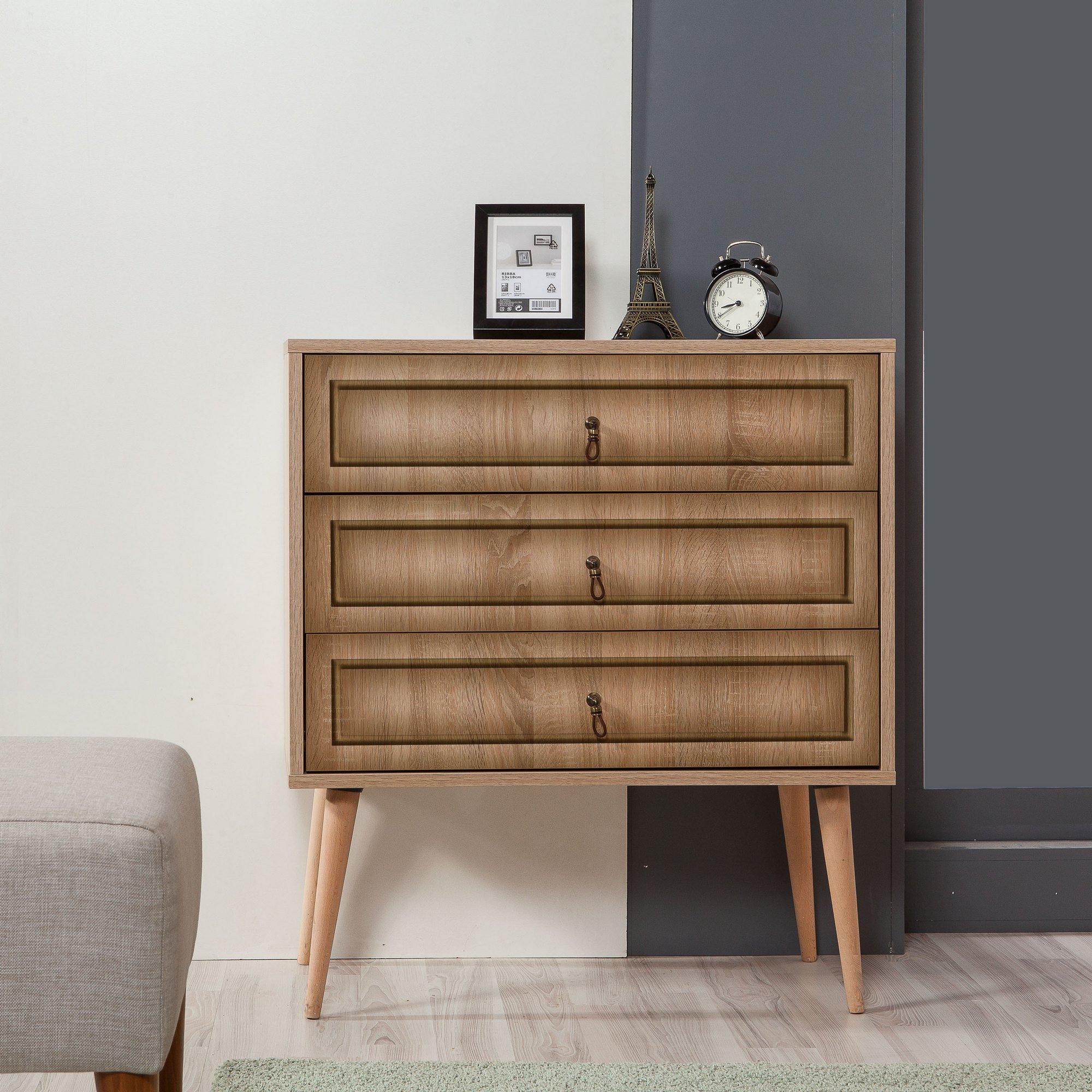 scandinavian design dresser Juneau Double which ensure that no two pieces are alike Scandinavian 6 Drawer Dresser -