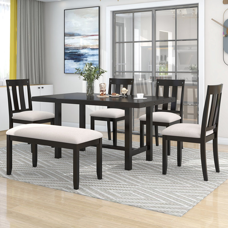 6 - Person Pedestal Dining Set