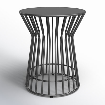 Roberta 20.08'' Metal Outdoor Side Table