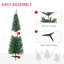 Arbre de Noël artificiel au crayon, arbre de Noël mince avec extrémités de branches réalistes-1660768878