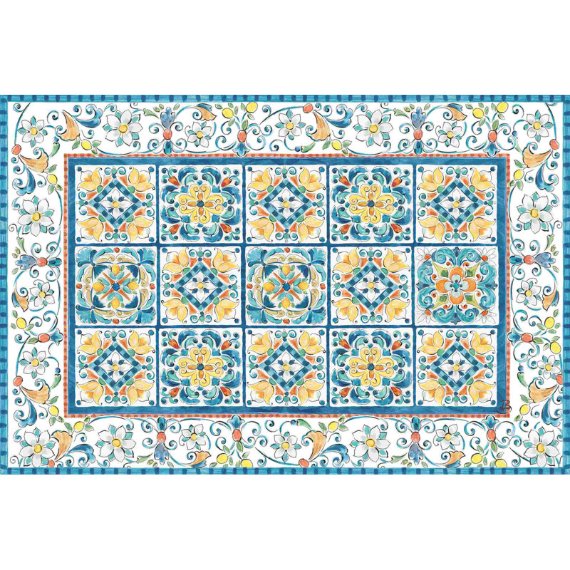 Méditerranée brise II, H 8 po x l 12 po, Non, Toile tendue