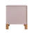 Nightstands With Storage, Wood Mdf Modern Fluted Compact Bedside Table