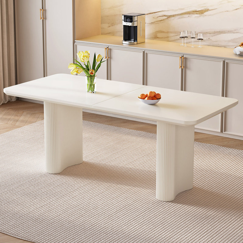 Ensemble de table de salle à manger rectangulaire 62,99 "avec 4 chaises pour cuisine, bar et salon