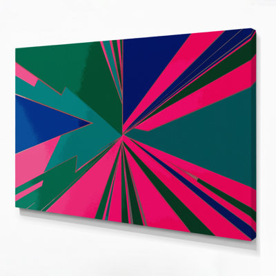 Hard Edge 78 Green Canvas Wall Art