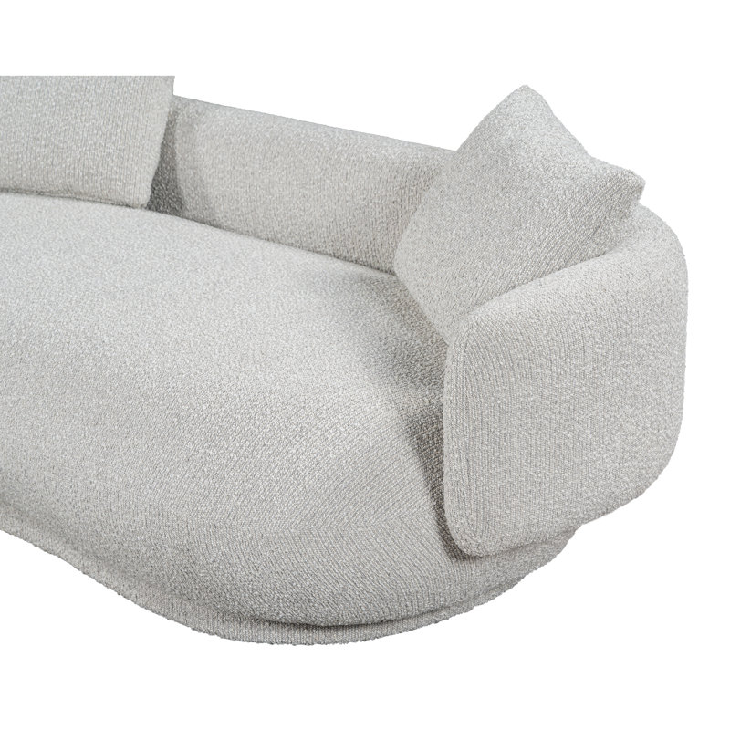 Bond Upholstred Oyster Beige Fabirc Contempry design 101" Sofa