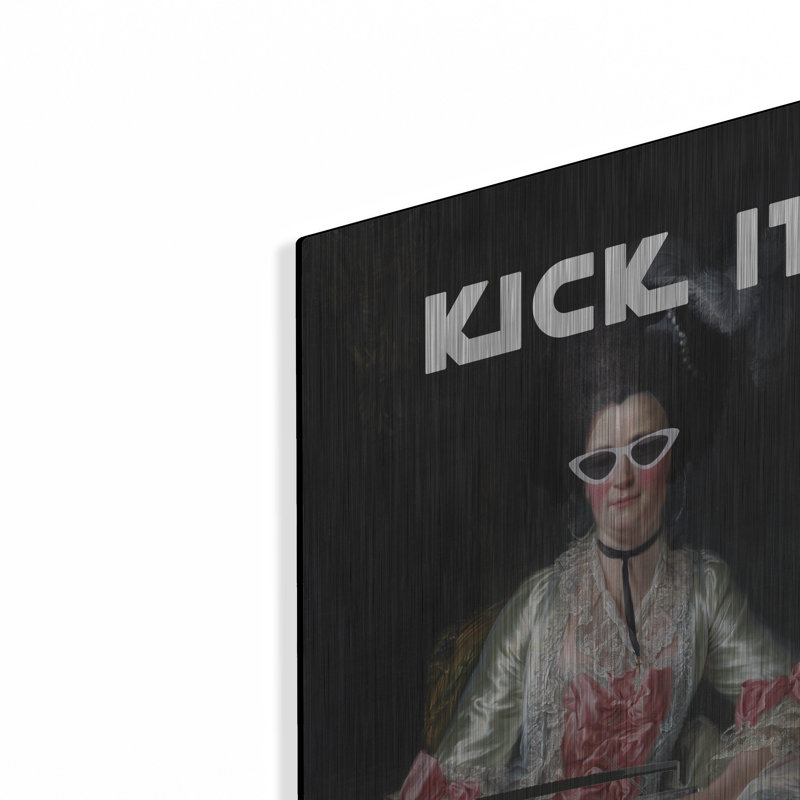  «Kick It» par Stellar Design Studio, art mural en métal, 24 po x 36 po, H 24 po x l 16 po