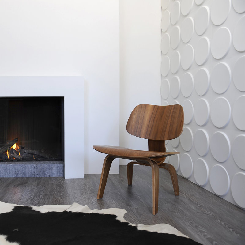 Panneau mural blanc cassé l 19,68 po x L 19,68 po Cotati