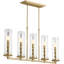 5 - Light Kitchen Island Rectangle Chandelier-1583979814