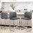 26'' Modern Upholstered Low Back Counter & Bar Stool With Metal Sled Frame -1403939597-1389606153