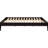 Eastern King Bed In Cappuccino Sparkle, Transitional Design, Pine And Asian Hardwood Composition, Slat Kit Platform Soft Tint, Style, Structure