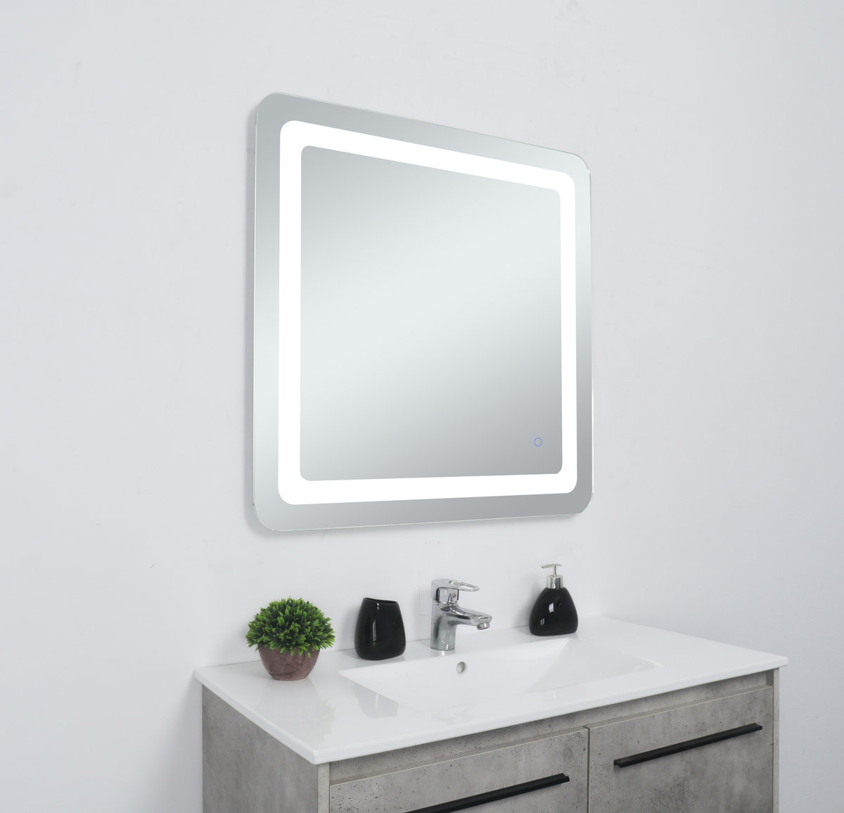 Juliane Mirror, 30" x 30", Square