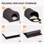 Cabine chauffée pour animaux de compagnie, imperméable, portative, maison brune avec fonctionnalité