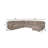 Paille Driftwood 6 Piece Power Reclining Sleeper Sectional with Storage