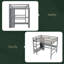 Full Size Loft Bed With Multifunction Shelves And Under-Bed Desk-1368682919