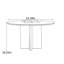Light luxury and simple round dining table-122928240