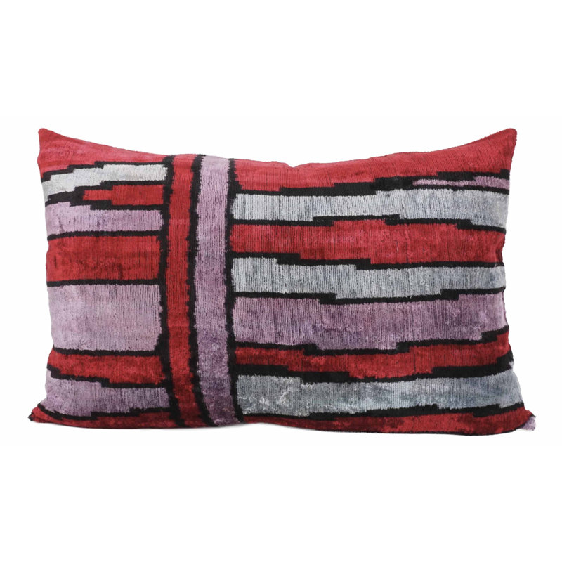 Housse de coussin décorative en velours et garniture