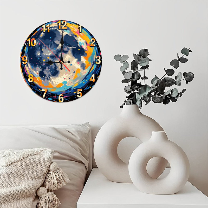Horloge murale Artistic Moon