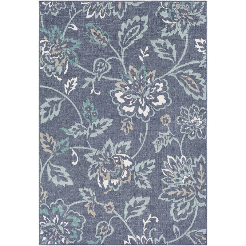 Amherst Floral Indoor / Outdoor Rug, Rectangle 5'3" x 7'6"