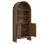 Bibliothèque de rangement arquée à 5 niveaux avec bibliothèque de rangement arquée 70,8 pouces