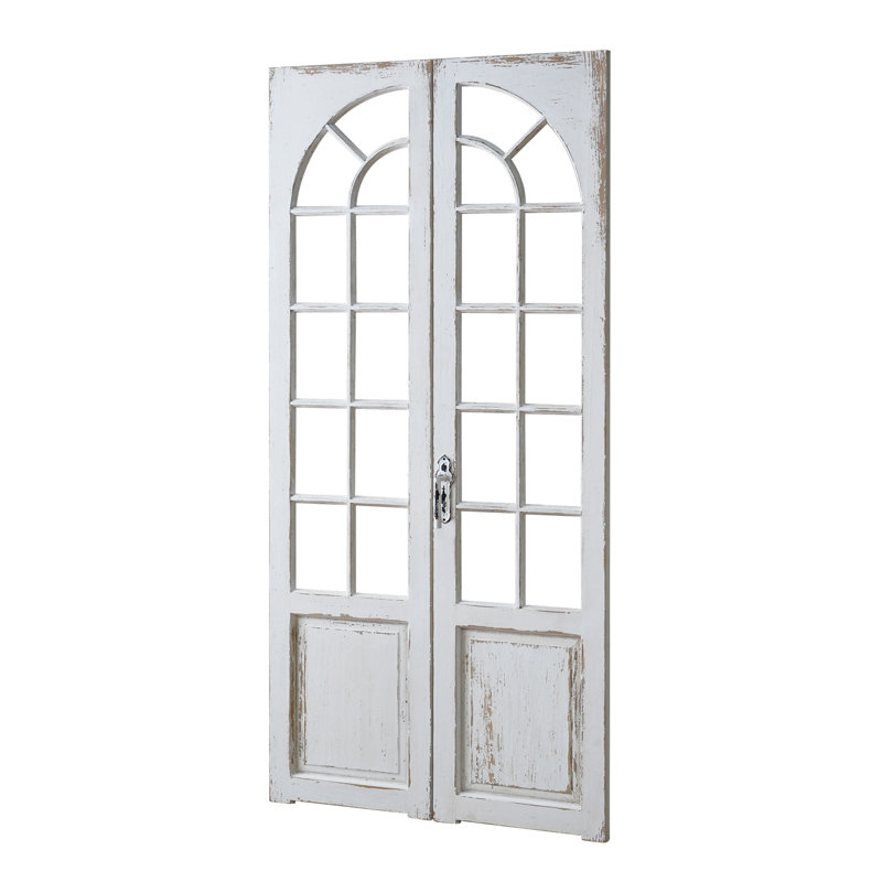 Handmade Rustic Double Door Wood Wall Decor