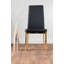 Eubanks Faux Leather Modern Tall Back Dining Chairs with Metal Legs & Diamond Stitching-1969960196-1902841194-1969960207