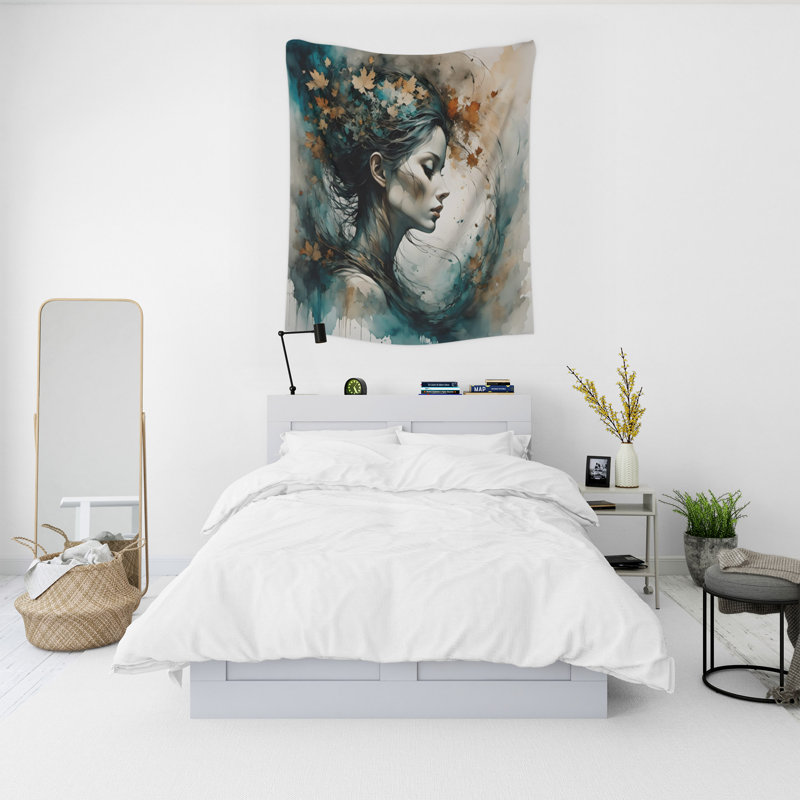 Tapisserie murale, H 60 po x l 51 po x P 0,5 po