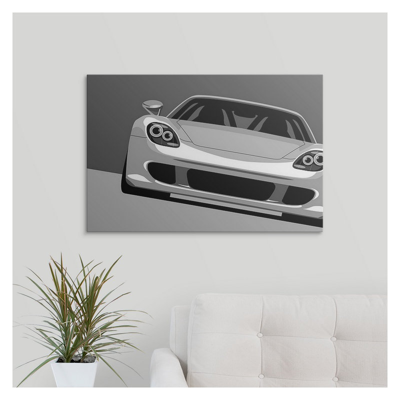 Impression d'art graphique «Carrare GT» par Deschamps, H 8 po x l 12 po x P 1,5 po, Toile