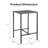 27 Inch Outdoor Aluminum Bar Table,Gray-2003538977