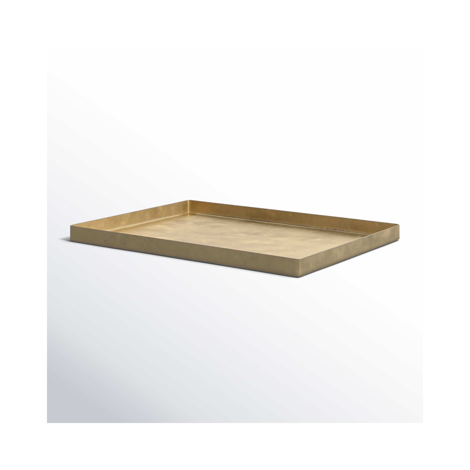 Aluminum Tray - Set of 1, 0.5" H x 6" W x 8.25" L 