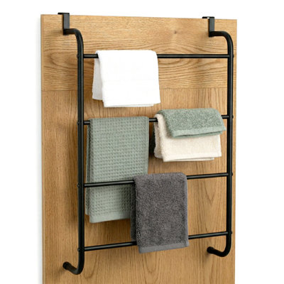 44 cm Iron Over-the-Door Towel Rack