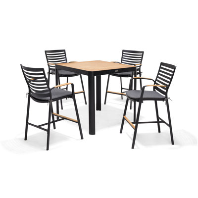 Ensemble de salle à manger en aluminium 90 po pour 4 personnes Izac